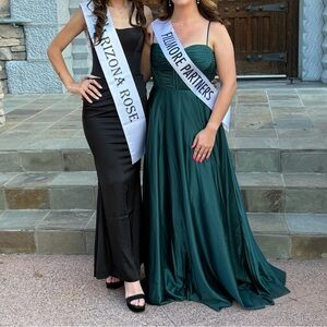 Oh Polly Black Two Piece Skirt and Corset